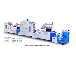 Automatic two-color screen printing machine