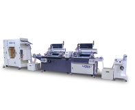 Two-color automatic screen printing machine